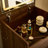Christenia 3-in-1 Vanity Desk with Glass Top, LED Mirror & Upholstered Stool-115322667