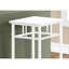 Table d'appoint carrée / support pour plante pour le salon ou la chambre à coucher, stratifié blanc, moderne | Idée de cadeau