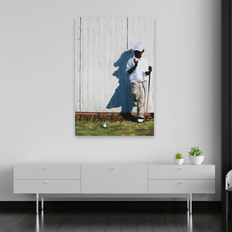Art du golf figuratif pour enfants, H 60 po x l 40 po