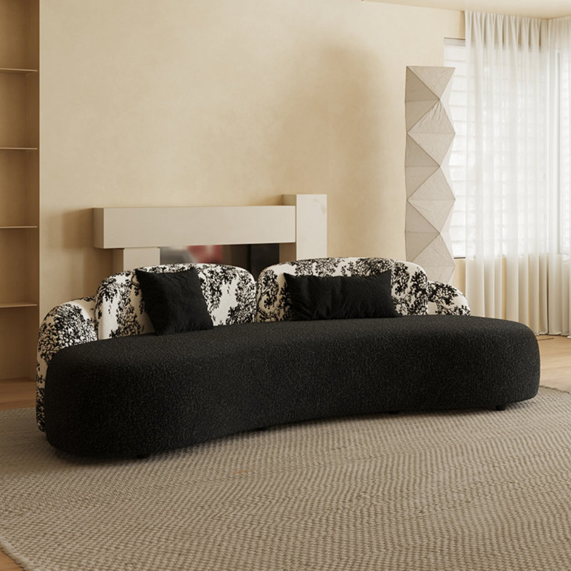 Retro Creative Sofa, 30.71" H x 78.74" W x 34.65" D