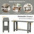 62.9" Modern Minimalist Console Table-1487206
