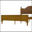 Grand lit plateforme en bois avec tête de lit tapissier-8416652