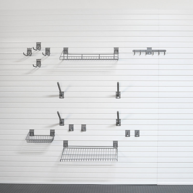 Steel Slatwall Accessory Kit 16 Piece Set
