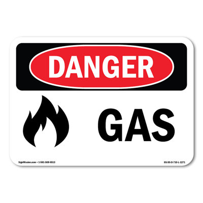 Gas Decal 7" X 5"
