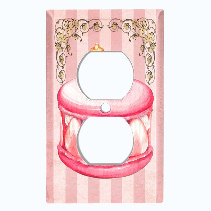Patterned 1 - Gang Duplex Outlet Standard Wall Plate
