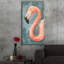  «Flamingo Study 2» par Emma Caroline, art mural en verre acrylique, 24 po x 48 po-117481878