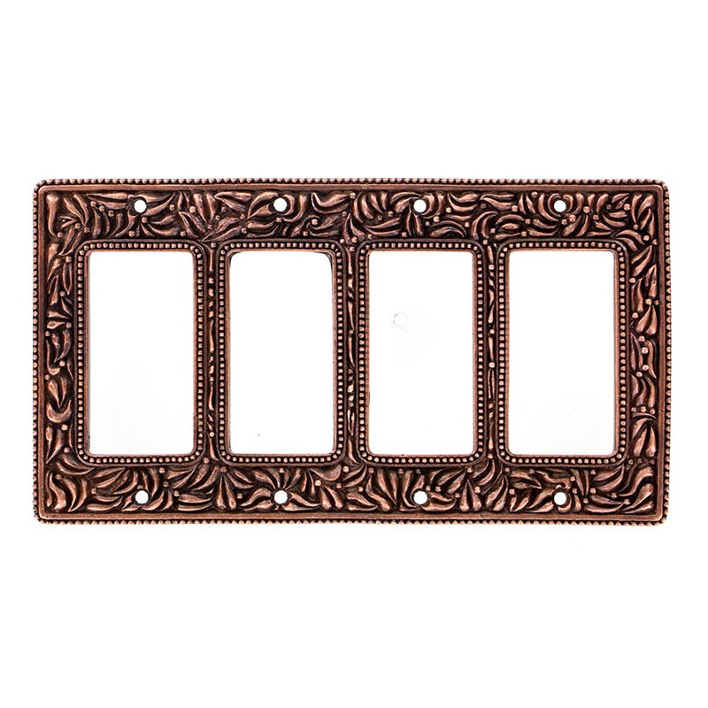 San Michele 4-Gang Rocker Wall Plate, Antique Copper