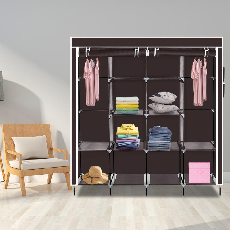 Armoire portative l 66,73 po Tsang, Marron foncé