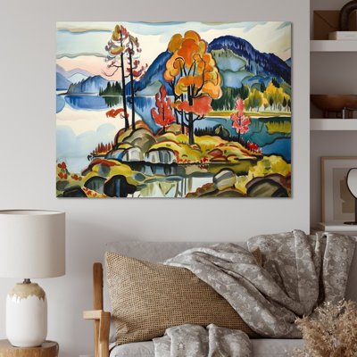 Peinture d'automne «Mountain Beauty Serenity»