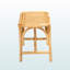 Banc bohème moderne en rotin brun naturel H 17,83 po x l 38,33 po x P 14,84 po Zaria