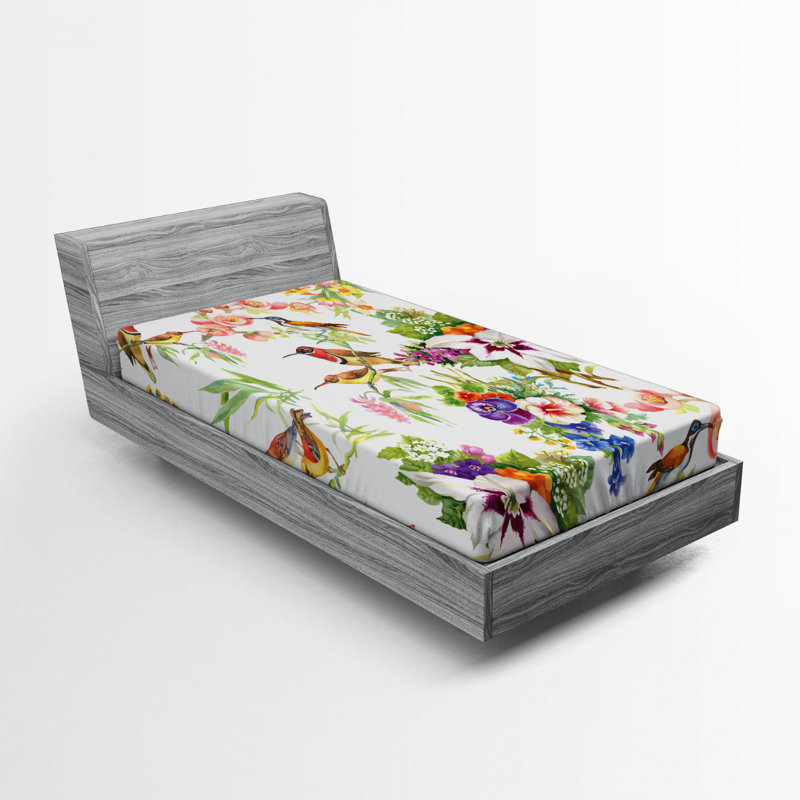 Drap-housse floral, Simple