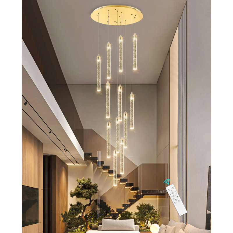 Ladainian Glam Chandelier Crystal LED Linear Light