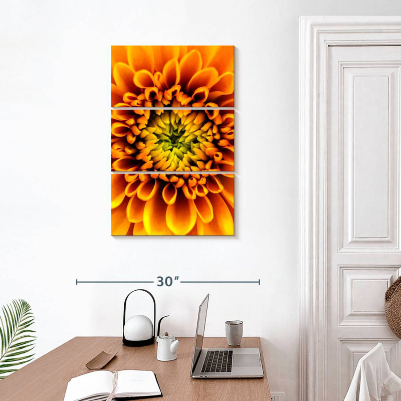 Harnek Yellow Orange Mum, 32" H x 20" W