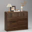 Ensemble de chambre à coucher 4 pièces, commode 8 tiroirs, commode 5 tiroirs et 2 tables de chevet cannelées avec dispositifs anti-basculement, meuble télé de salon, armoire de rangement-725802514