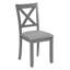 Ensemble de salle à manger moderne 5 pièces avec table carrée et chaises rembourrées, pour les cuisines, les salles à manger et les petits espaces-257261266-257261267-257261265