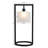 Metal Table Lamp with Glass Drum Shade