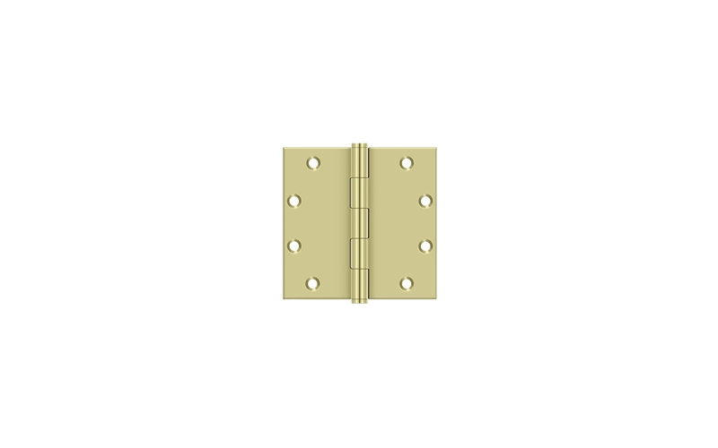 30'' x 30'' Brass Butt Bearing Hinge, Unlacquered Bright Brass