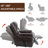 Power Lift Recliner Chair Heat Massage Dual Motor Infinite Position Up To 350 LBS, Faux Leather, Heavy Duty Motion Mechanism With USB Ports-1736116910