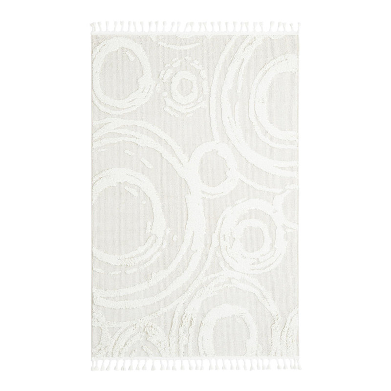 Dequantae Abstract Indoor Rug, Rectangle 5'3" x 8'