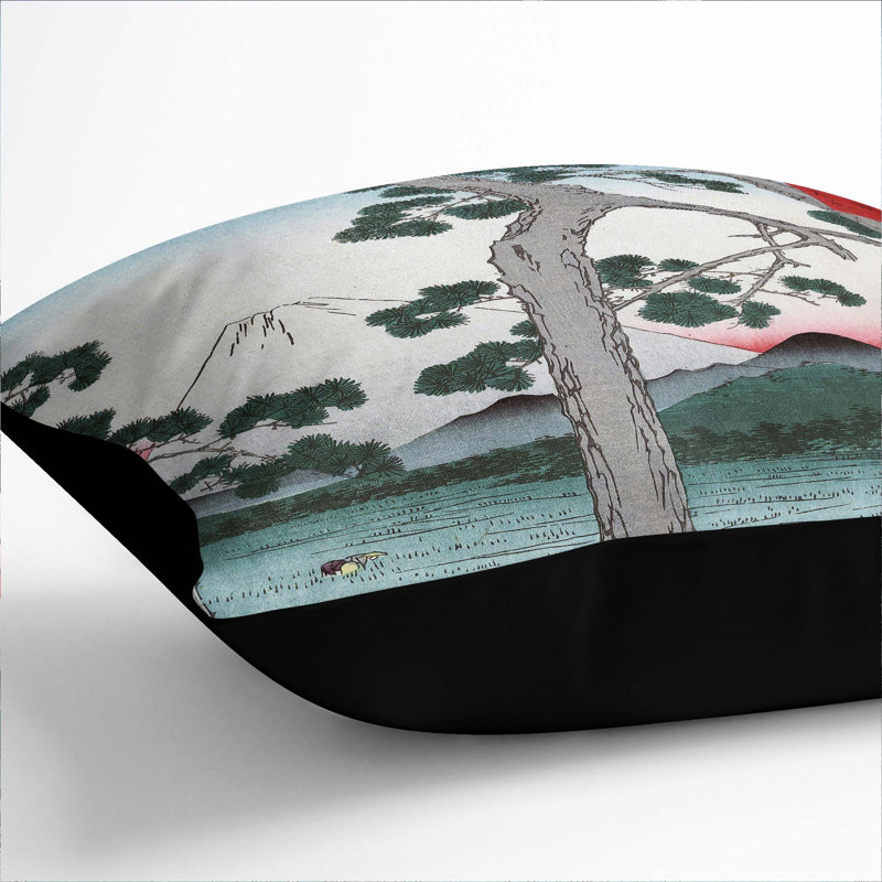Square Throw Cushion, Black, 55cm H x 55cm W x 20cm D