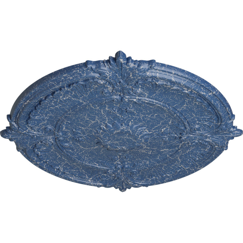Plafonnier à feuilles d'acanthe Endurathane Attica, DO 30 1/8 po x P 1 1/2 po (convient aux auvents jusqu'à 3 1/4 po)