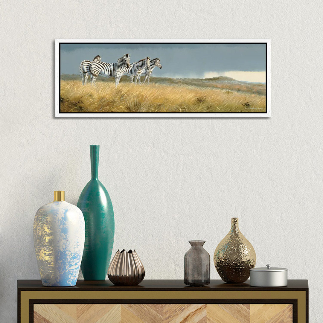 Zululand Zebras von Grant Hacking - Panoramaleinwand auf Leinwand Giclée auf Leinwand