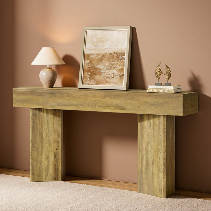 Rustic Side Table,Compact Console Table,Sofa Table