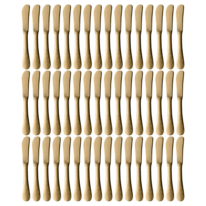 Venere 48 - Piece Butter Knife, Ice Gold