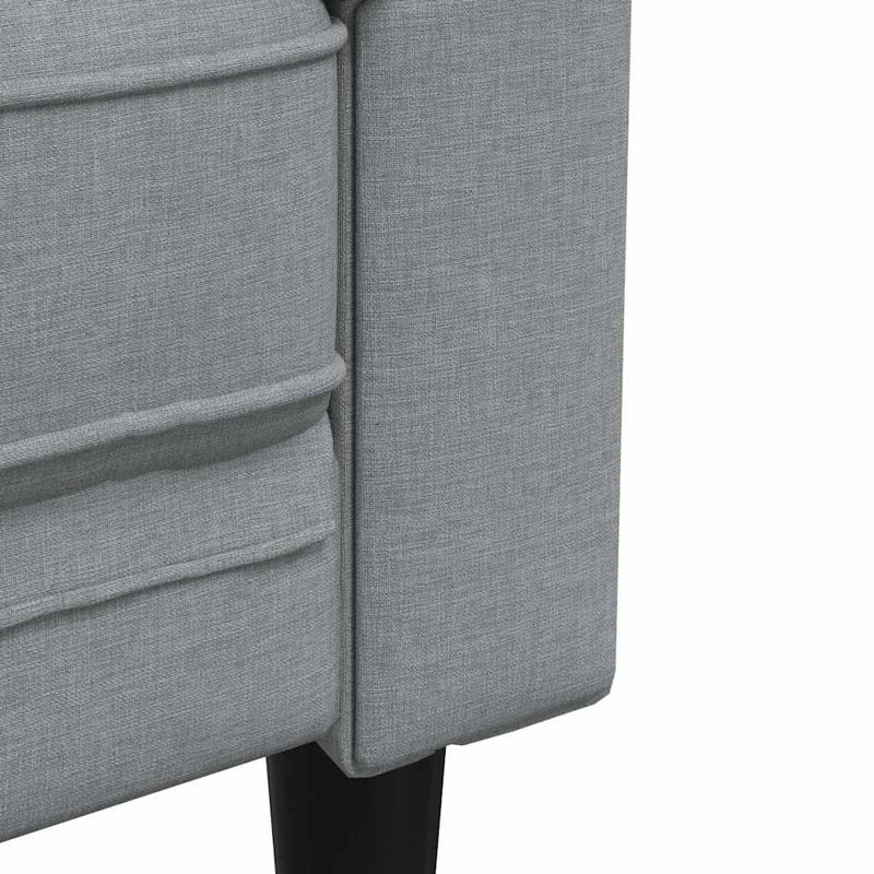  Canapé Chesterfield noir, H 29,3 po x l 71,9 po x P 29,3 po, 2 places, Noir