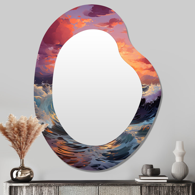 Pelham - Miroir mural traditionnel irrégulier Sunset