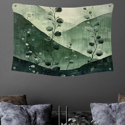 Floral Peaks Wall Tapestry -  Nature Wall Decor