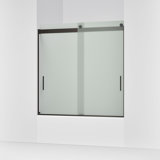 Levity 59.63" x 59.75" Bypass Bath Door with CleanCoat® Technology