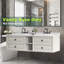 Support mural pour meuble-lavabo double - base seulement (plateau non inclus)-104775890