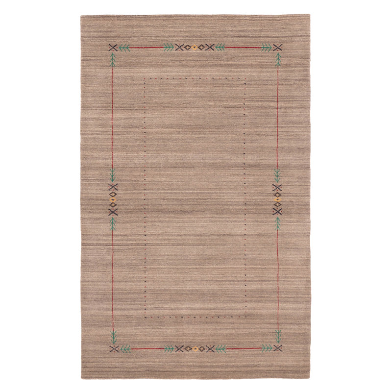 Kashkuli Gabbeh Grey Rug 5'0" x 8'0"