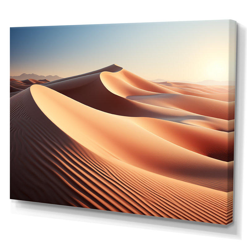 «Desert Sand Bliss I» sur toile, Toile tendue, H 34 po x l 44 po x P 1,5 po