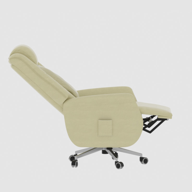Fauteuil de direction ergonomique à haut dossier, fauteuil inclinable électrique avec repose-pieds, conception grande et haute, finition en microfibre
