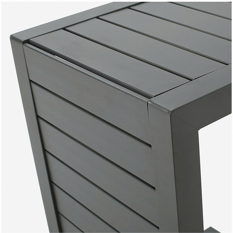 Table en forme de C CAPE CORAL ALU GRIS, Gray