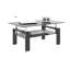 Table basse ronde avec plateau en bois manufacturé