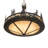 45" Wide Wildlife At Dusk Inverted Pendant