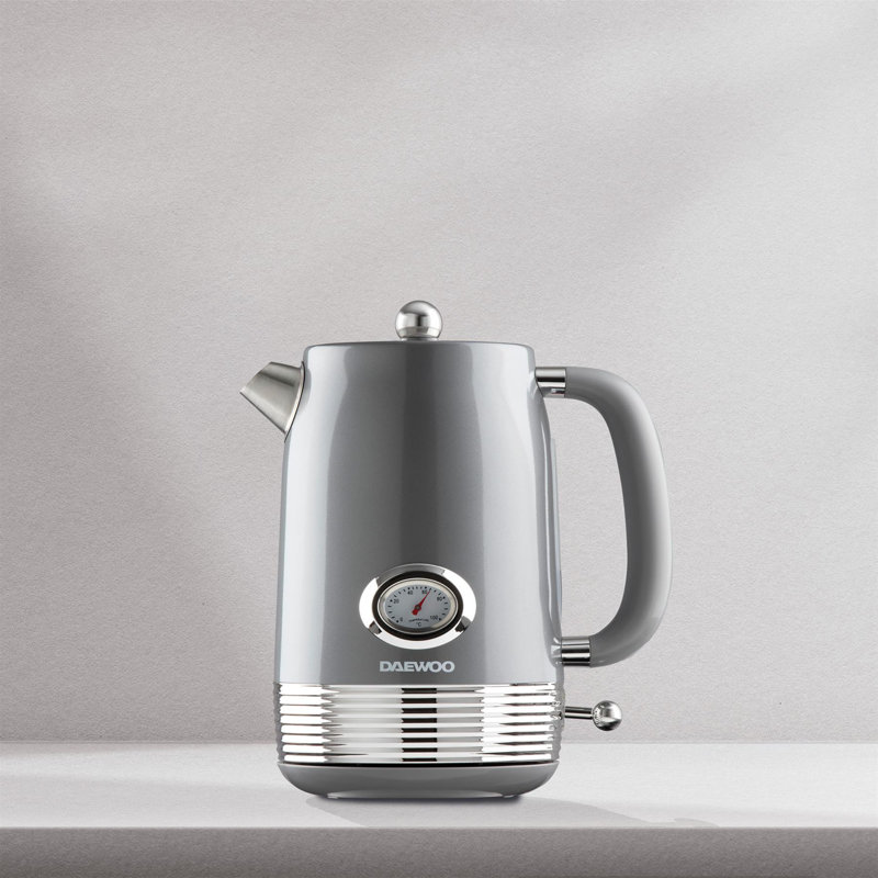 Daewoo 1.5L Electric Tea Kettle, Smoked Grey