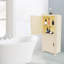 Armoire de rangement de salle de bain avec 2 portes