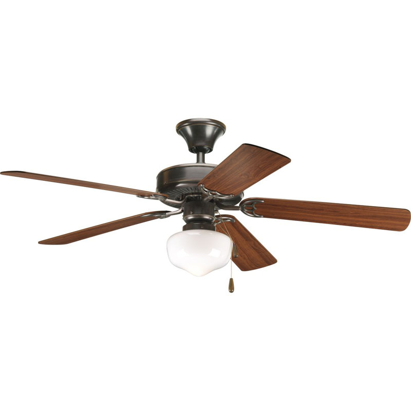 9.25'' 1 - Light Schoolhouse Ceiling Fan Light Kit, Antique Bronze