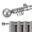 Wall Mounted Adjustable Sustainable Single Curtain Rod Set with Finial-1342355417-1342355420