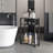 Narrow Side Table With Storage Shelf, Three Tier Side Table, Modern Sofa Table, Small Bedside Table With Magazine Rack, Telephone Table For Small Space,