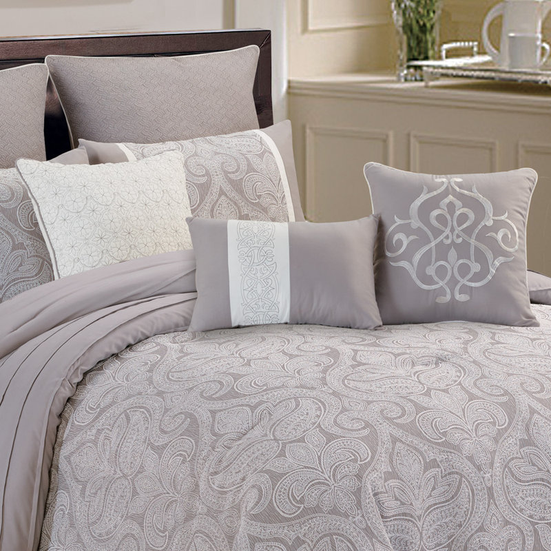 Winthrop 9 Pc Comforter Set, Queen Comforter + 8 Additional Pieces