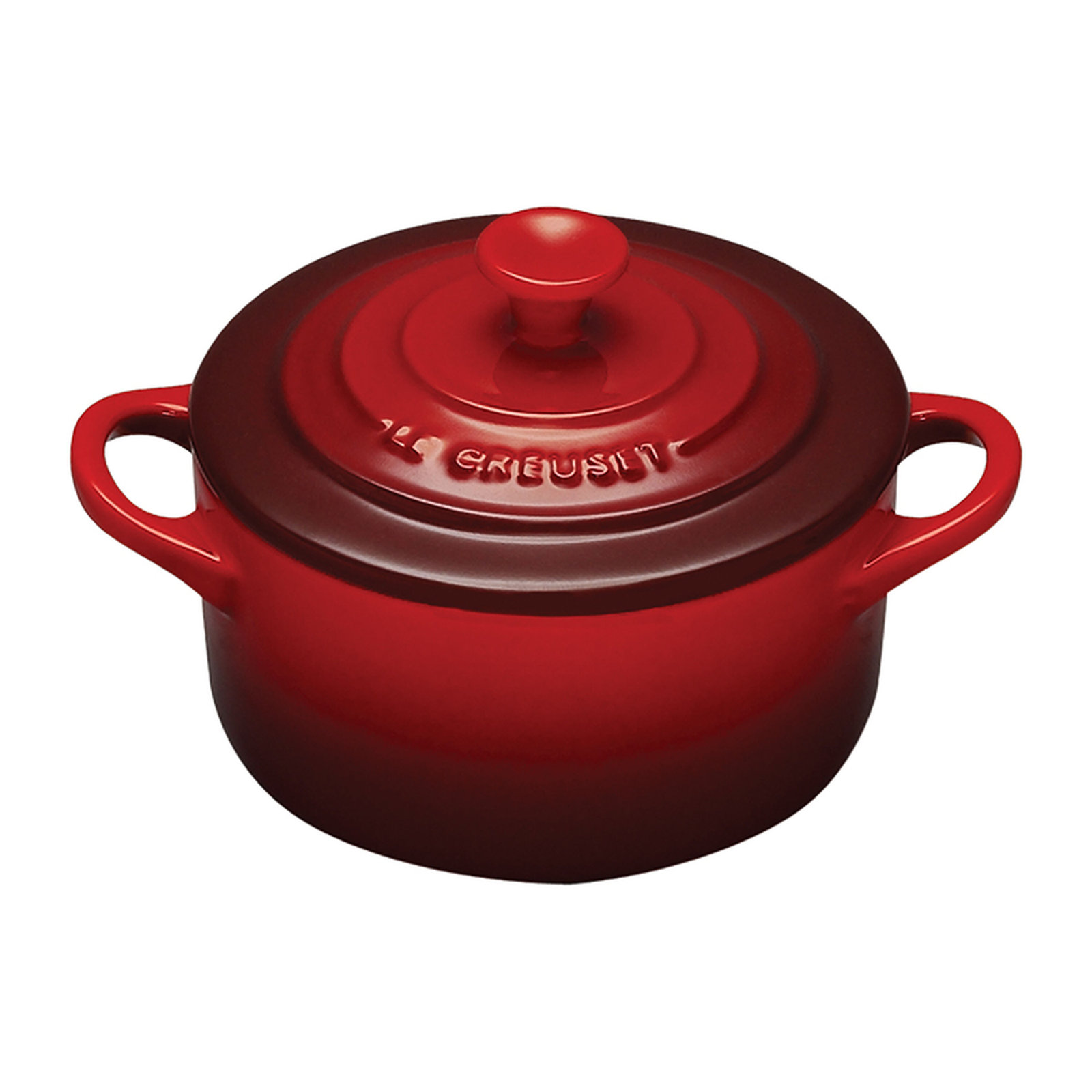 Le Creuset Stoneware Mini Round Cocotte, 8Oz., Cerise