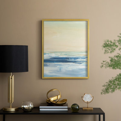 Warm Skies II, reproduction encadrée - bois massif