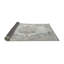 Tapis décoratif gris en laine abstraite-518478427