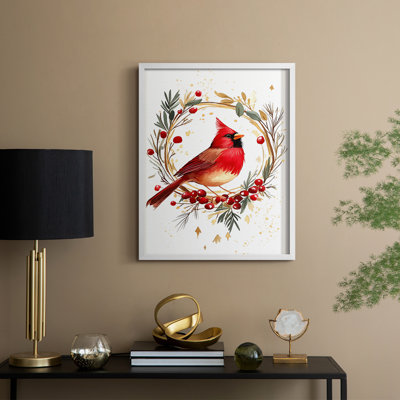Christmas Holiday Art CMXCV Framed Print - Solid Wood