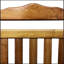Chaise berçante d'extérieur en bois massif Caycee